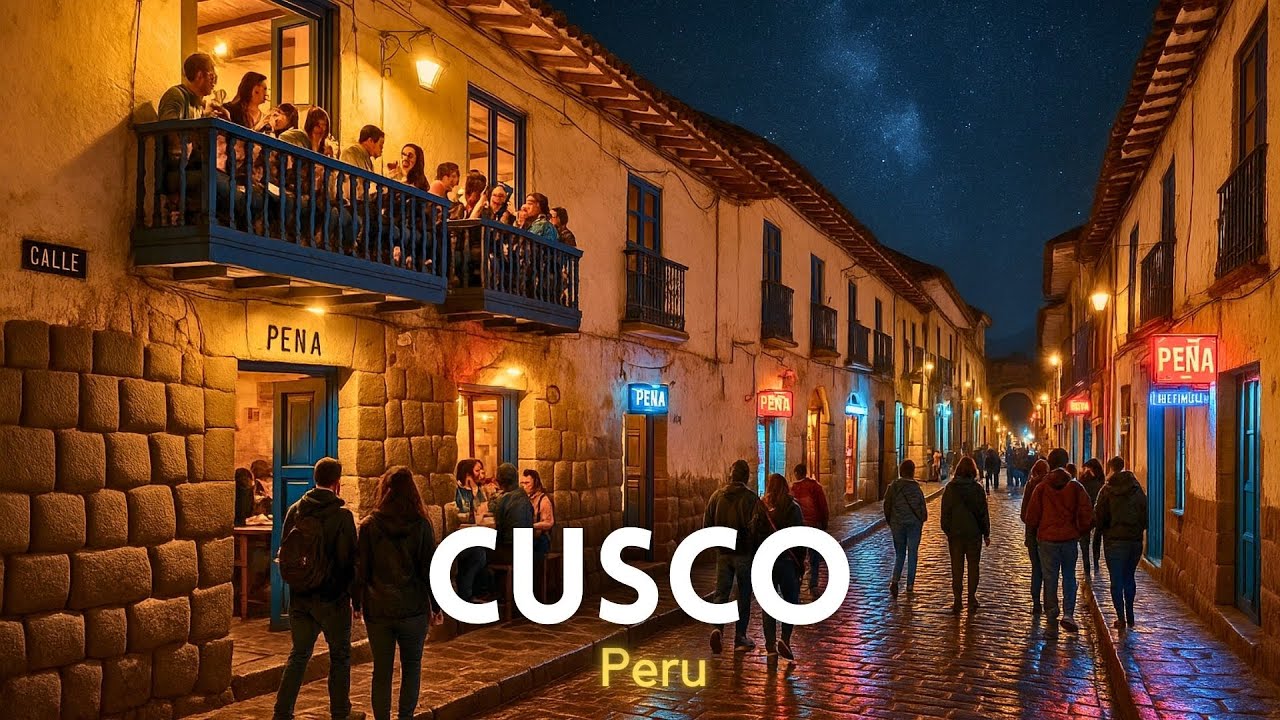 Cusco Peru Nightlife 4K 🇵🇪 Bars, Clubs, and Illuminated Streets in the Capital of the Inca Empire