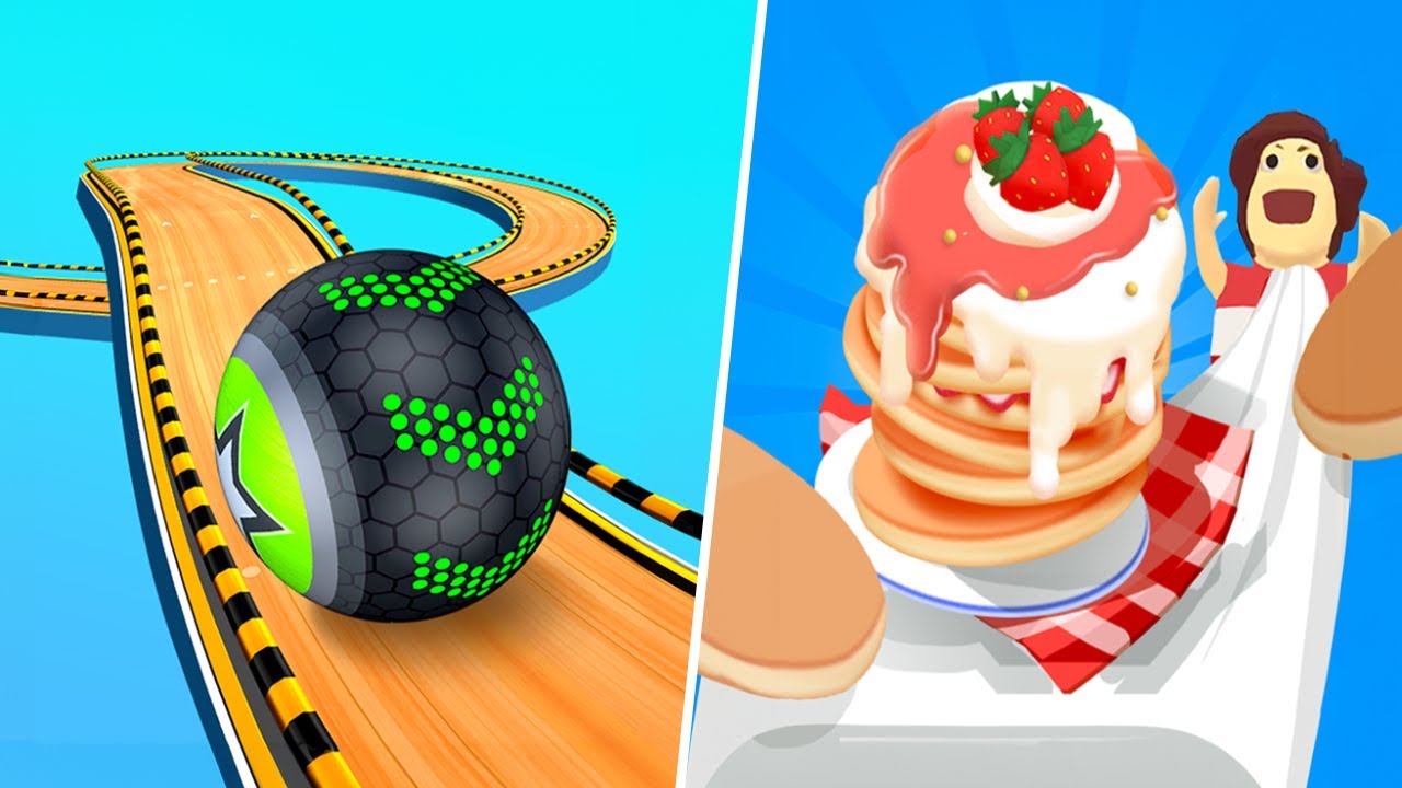 Pancake run | Going Balls - All Level Gameplay Android,iOS - NEW APK UPDATE