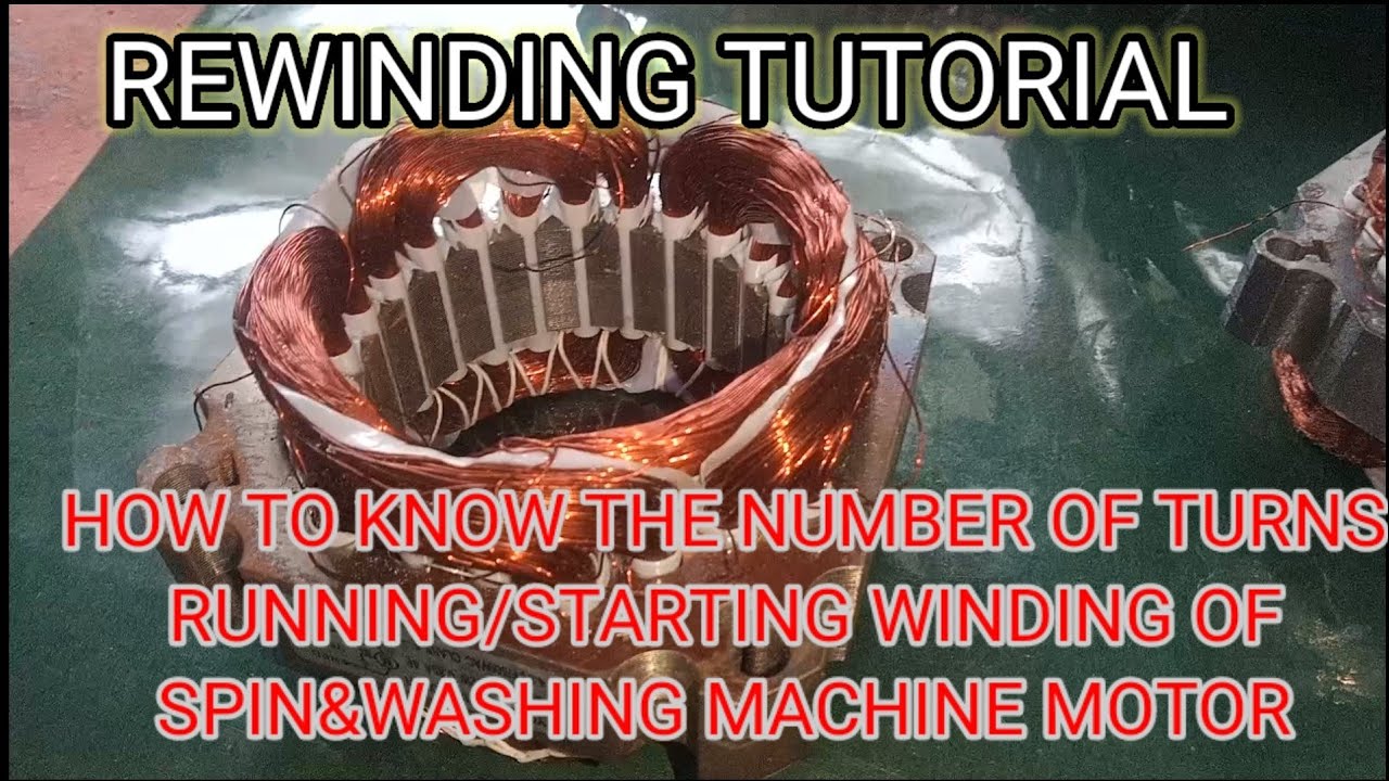 PAANO MALAMAN KUNG ILAN TURNS ANG SPIN& WASHING MOTOR #washingmachinerepair