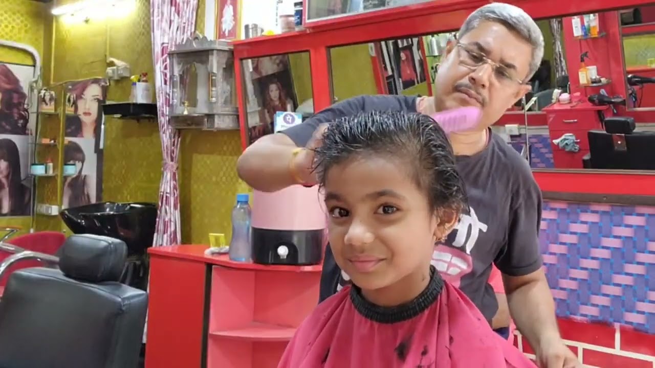 Baby school haircut 💇‍♀️/Extremely Best Girls Long haircut [2026]How To shots Girls Haircut/daddy b.