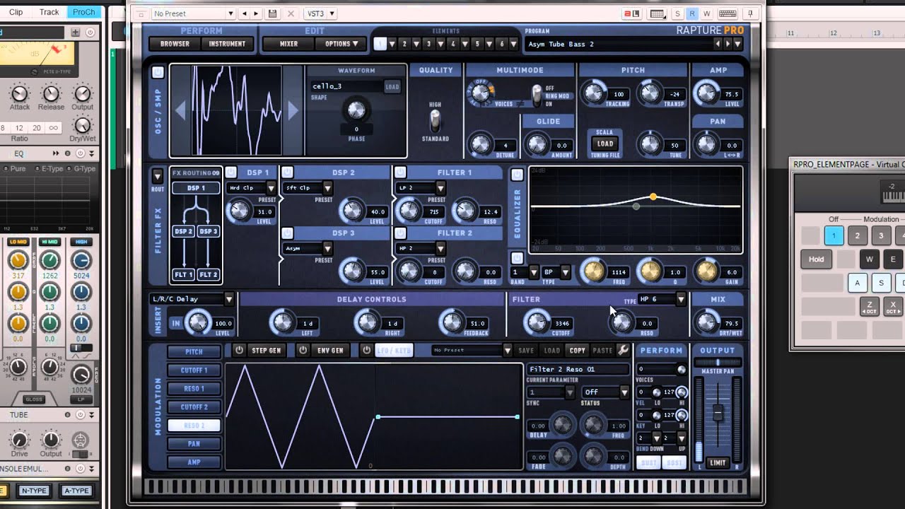 Rapture Pro Element Page - Cakewalk Software