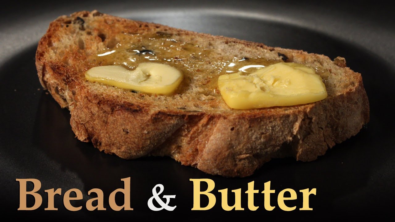 Black & Green Olive Bread with Butter - Anti-Recipe