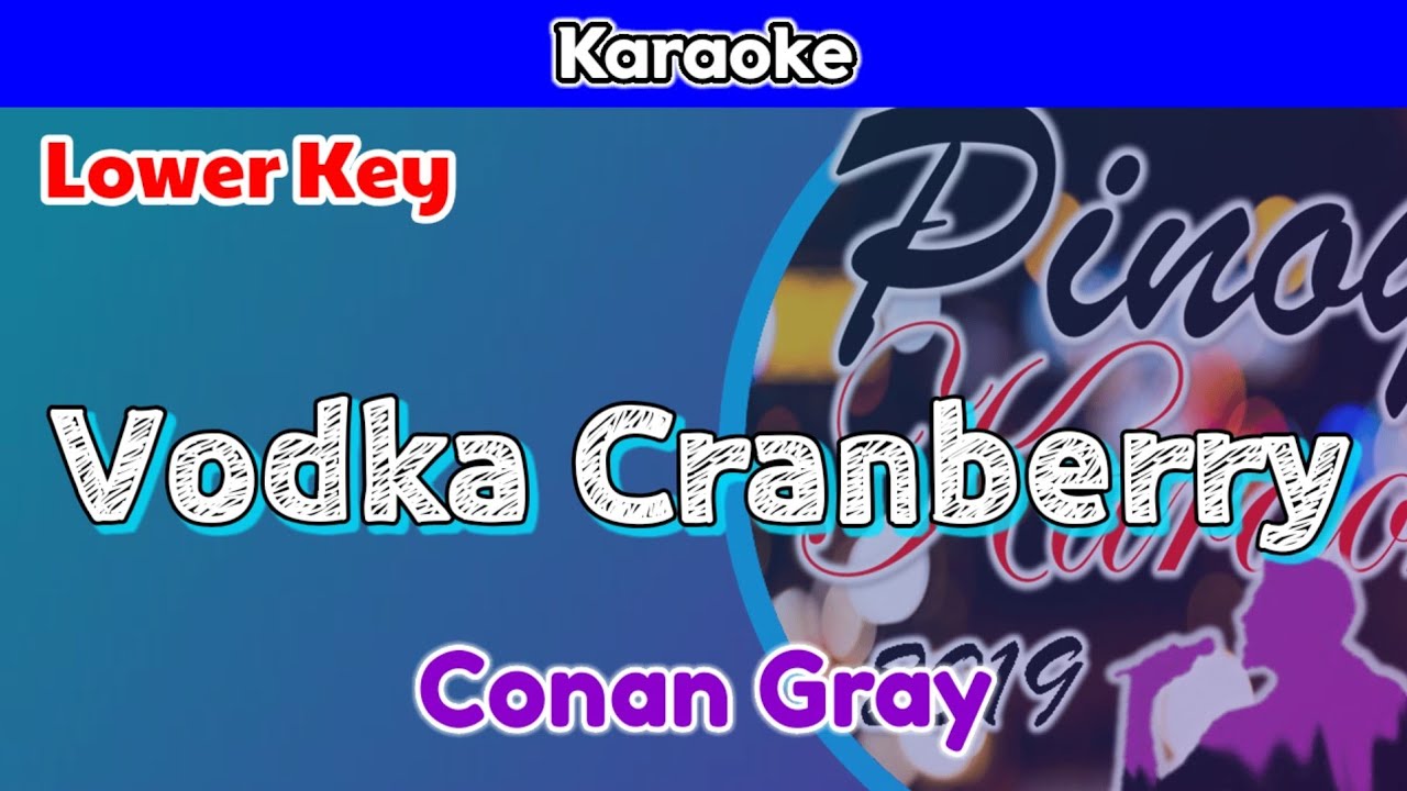 Vodka Cranberry by Conan Gray (Karaoke : Lower Key)