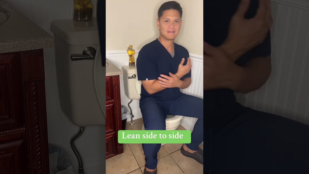 Don&rsquo;t Push or Strain while Pooping 💩 Exercises to make you Poop Faster and Easier #poop