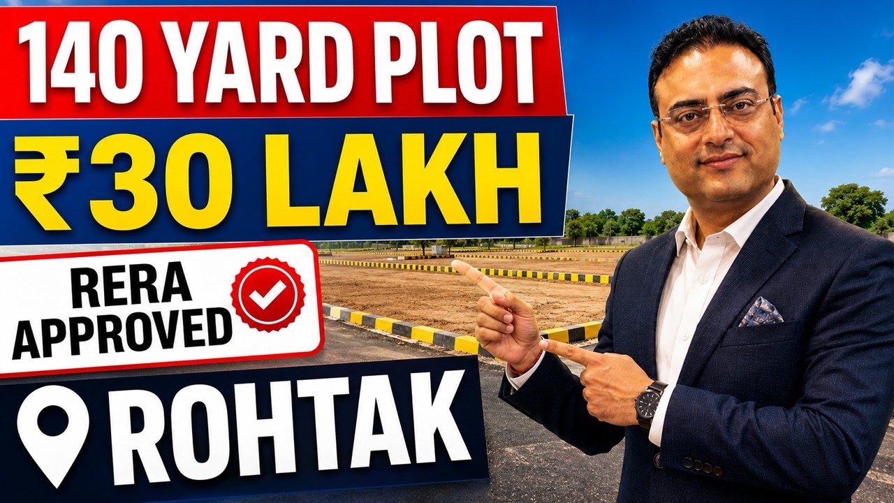 Plot in Rohtak ₹30 Lakh Only || RERA APPROVED PLOTS WITH 100 Acres Township || 