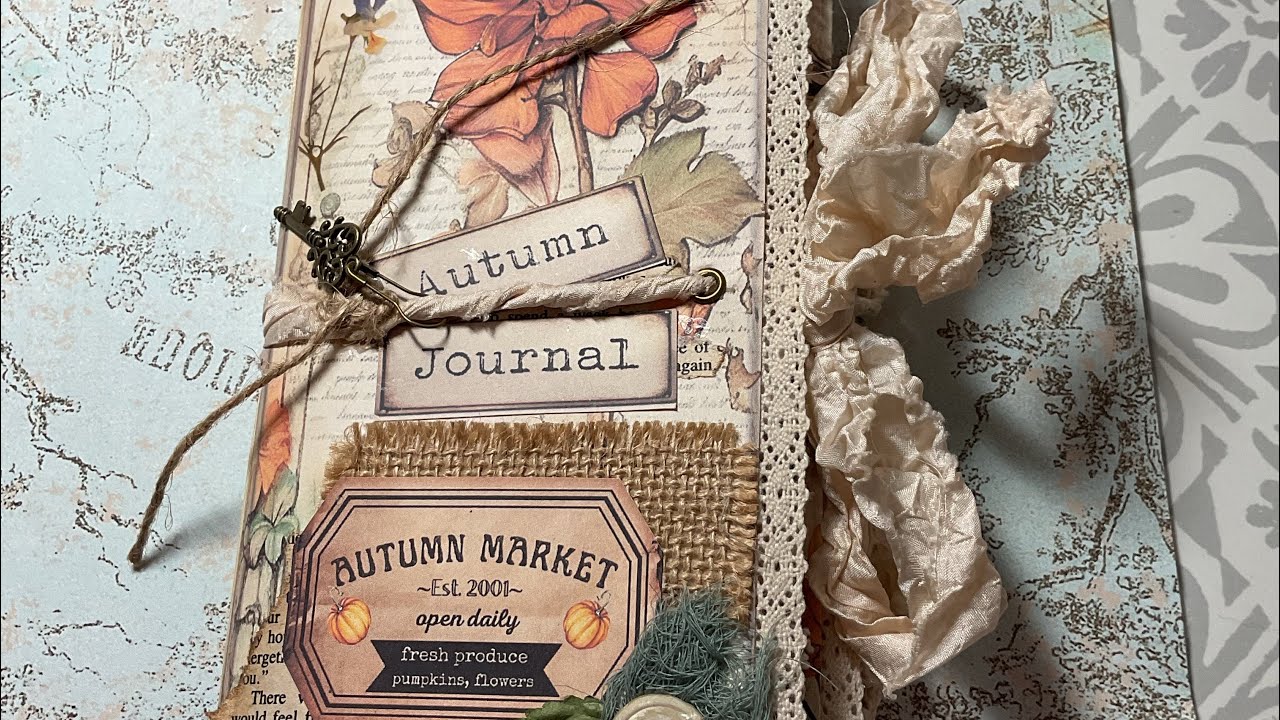 Final Touches and Flip Thru of Beautiful Fall And Thanksgiving Journal…Sold…