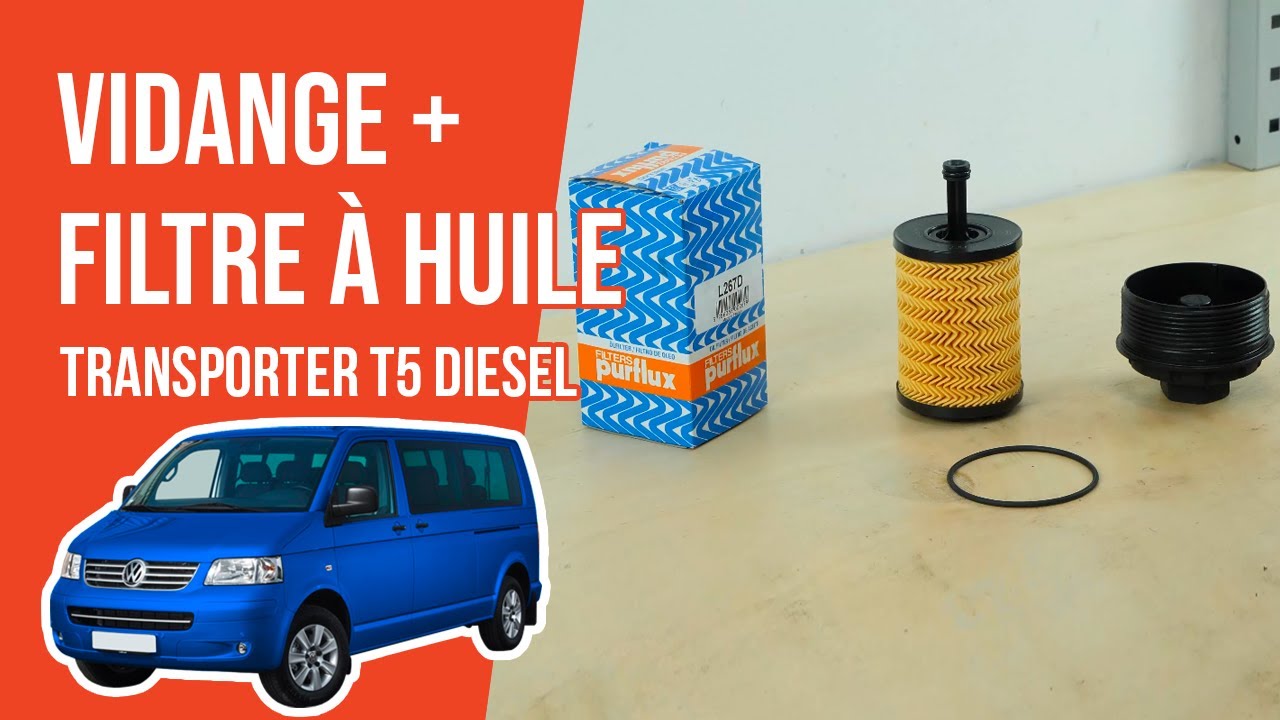 Vidange et changement du filtre à huile Transporter T5 2.5 TDI 🛢