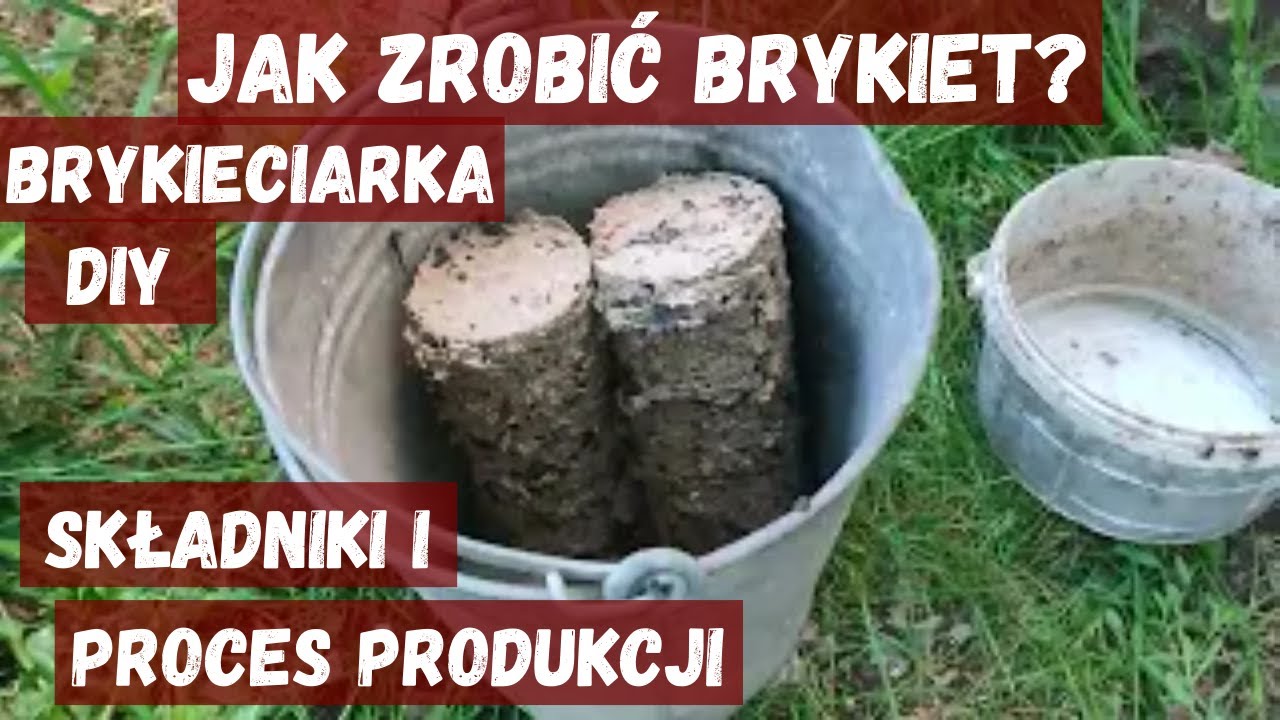 Jak zrobić brykiet z trocin i makulatury. Brykieciarka własnej produkcji.