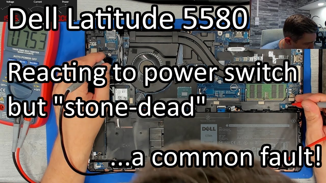 Dell Latitude 5580 — реагирует на кнопку питания, но в остальном практически не работает — распро...