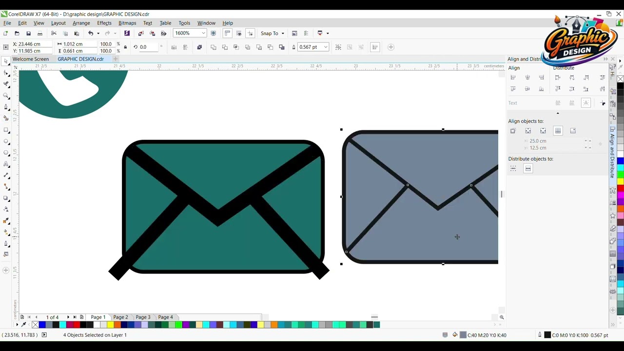 how to create visiting card in CorelDraw