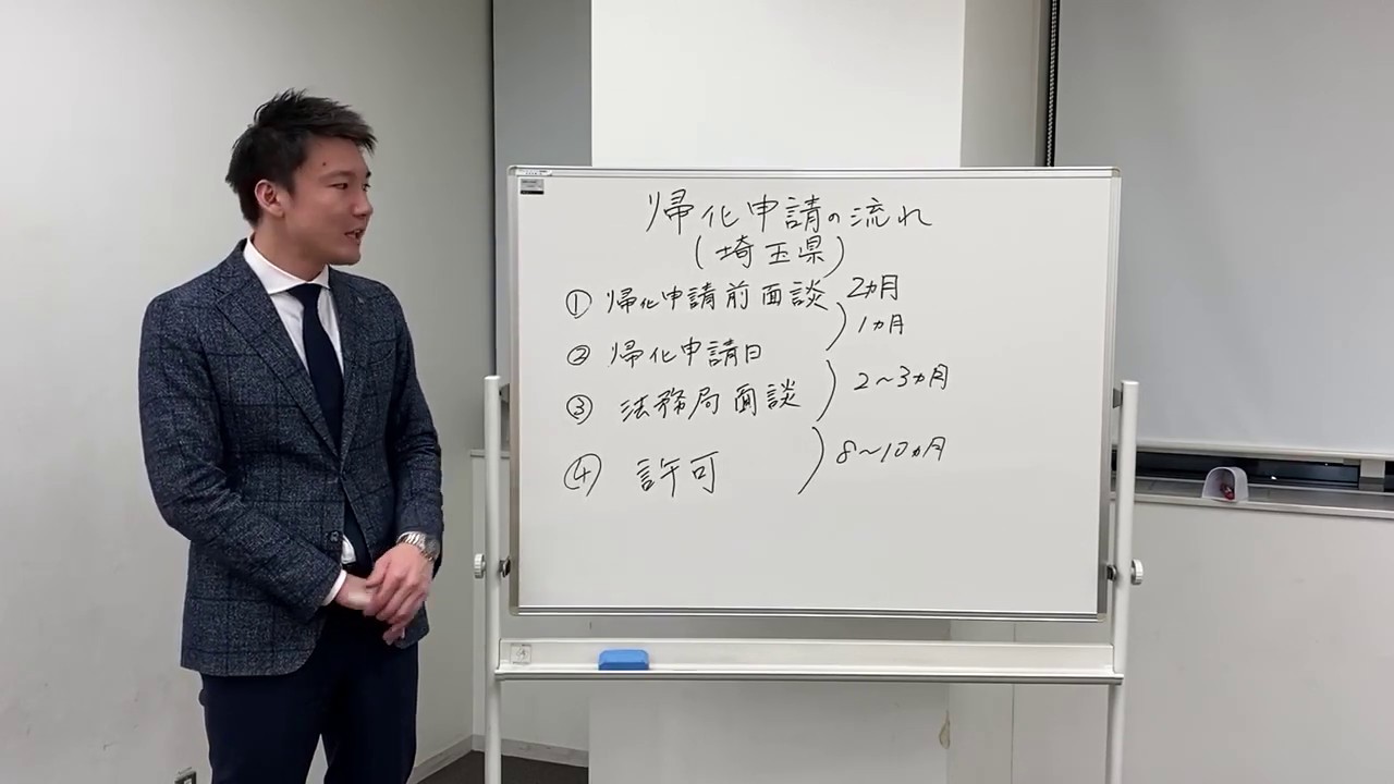 帰化申請の流れ（埼玉県ver.）