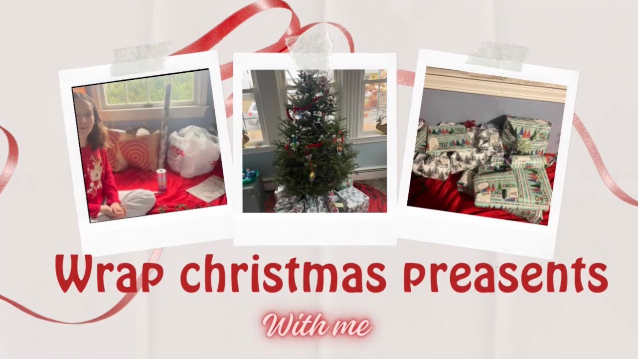 Wrap Christmas presents with me! 
