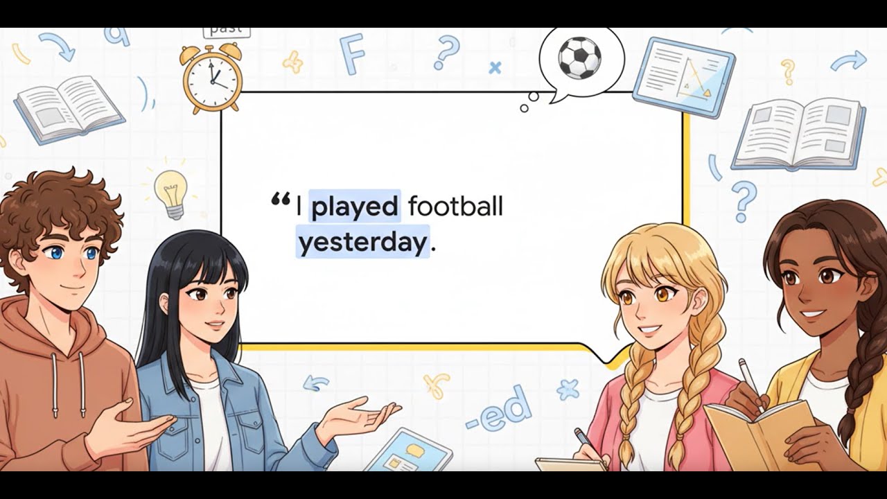 Past Simple | Regular verbs | English grammar