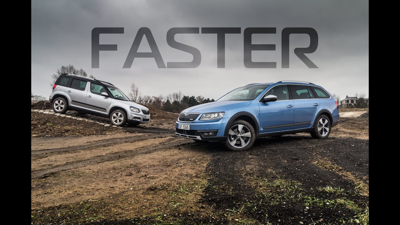 Videotest: Škoda Octavia Scout 2.0 TDI vs Škoda Yeti 2.0 TDI 4x4
