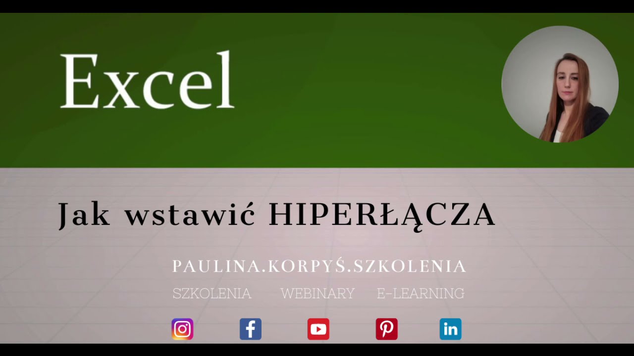 Jak wstawić HIPERŁĄCZE w Excelu