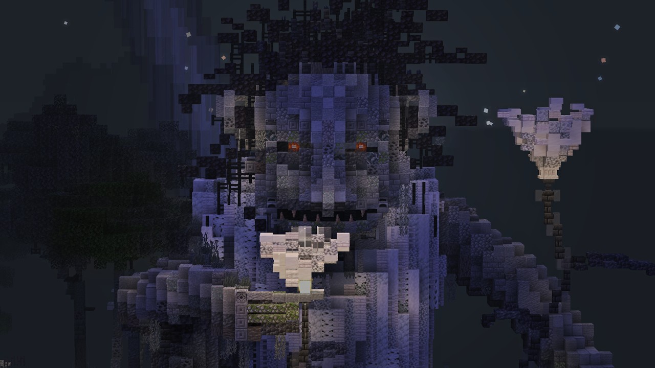 Где заканчивается цвет — строительство в чёрно-белых тонах в Minecraft