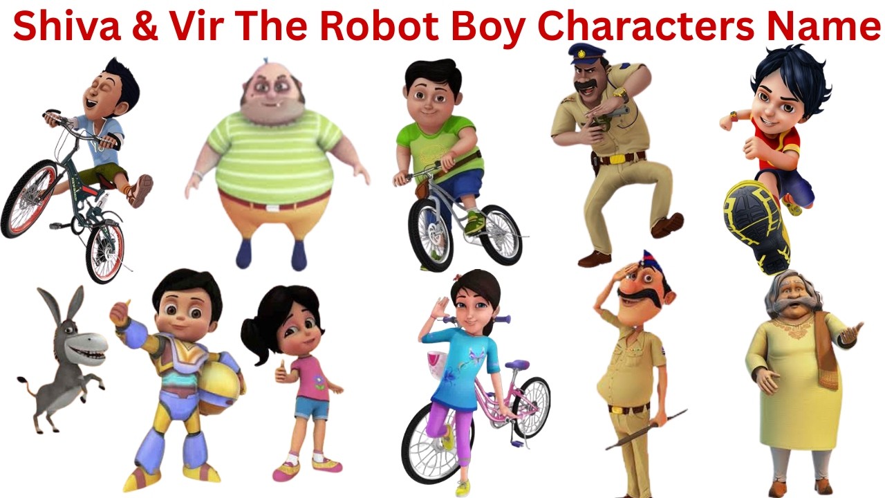 Shiva & Vir The Robot Boy Characters Name in Hindi & English + Amazing Fun Facts | शिवा और वीर 😱✨