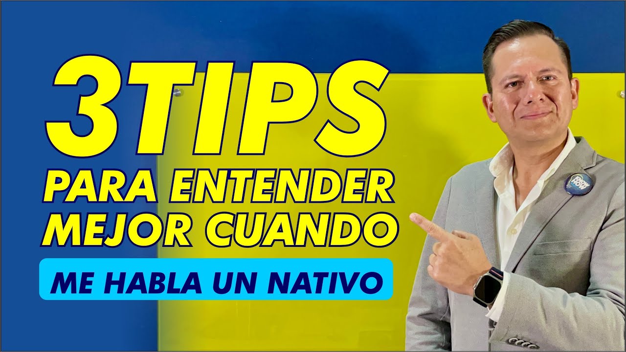 3 TIPS para ESCUCHAR MEJOR cuando te habla INGLES UN NATIVO.