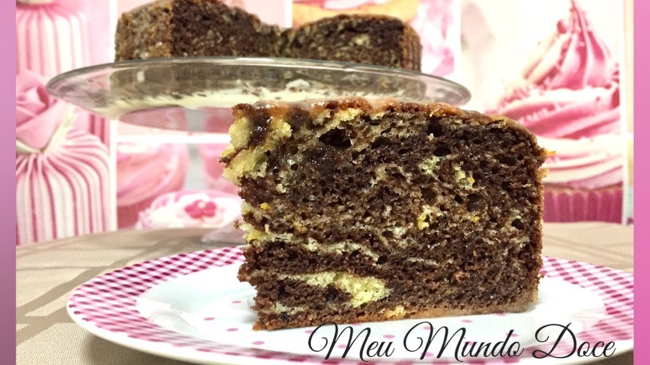 BOLO MESCLADO (LARANJA E CHOCOLATE)