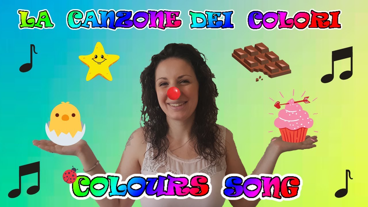 COLOURS SONG - LA CANZONE DEI COLORI - Inglese per bambini