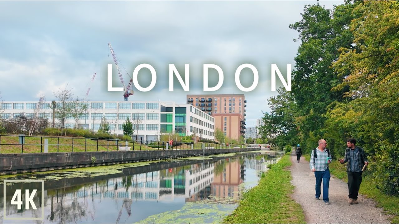 London Walk from Heathrow to Grand Union Canal 4K