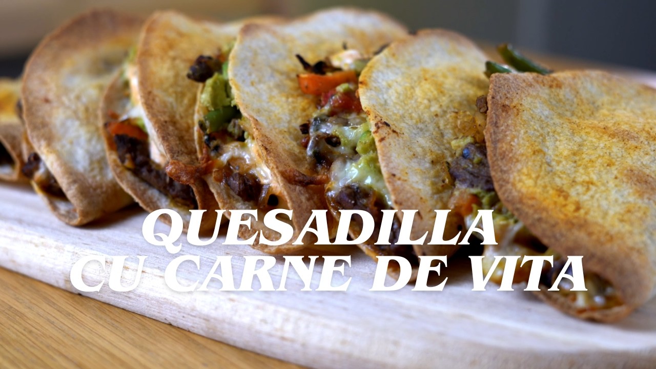 Quesadilla cu Carne de Vită la Cuptor | Tacos Crocanți și Suculenți | Rețetă Rapidă și Ușoară