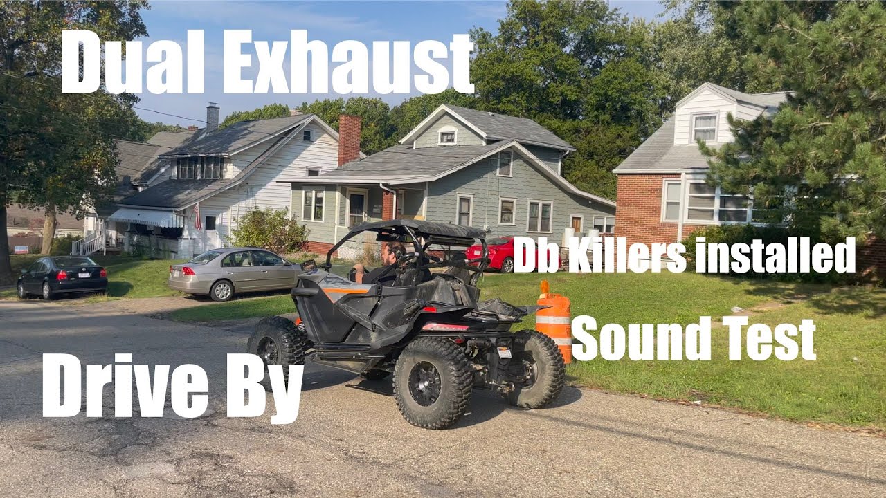 CFMOTO z950 dual exhaust DB Killers Installed