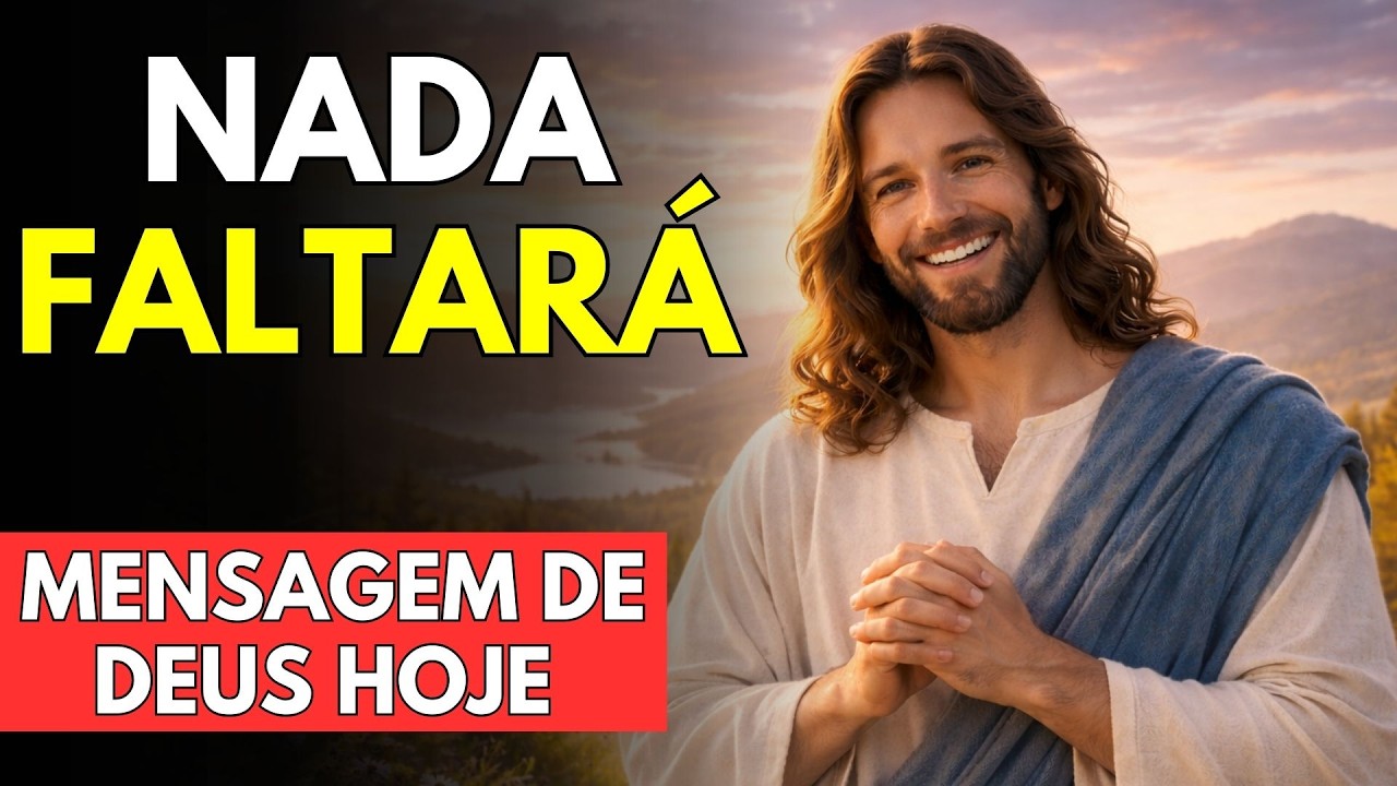 NADA VAI FALTAR NA SUA VIDA | SALMO 23:1 | Mensagem De Deus Hoje