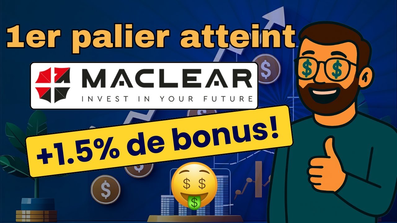 J&rsquo;ai atteint le PALIER B&Ecirc;TA sur MaClear ! +1,5% de BONUS