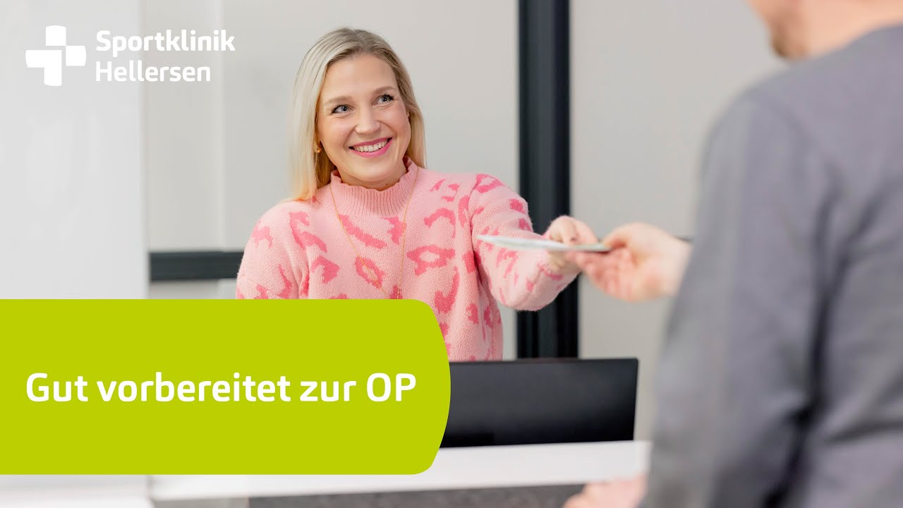Gut vorbereitet zur OP in der Sportklinik Hellersen