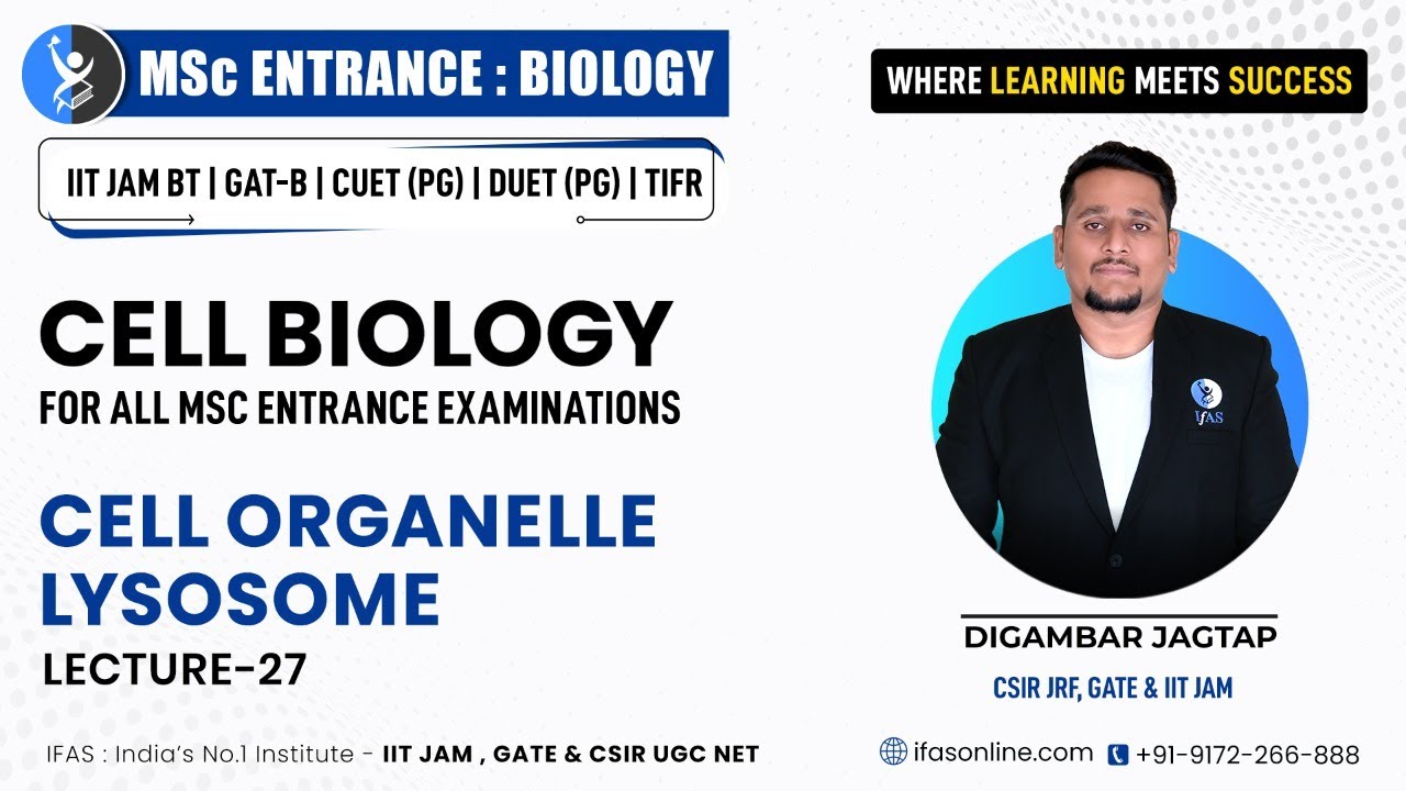 𝐋𝐞𝐜𝐭𝐮𝐫𝐞 𝟐𝟕 : 𝐂𝐞𝐥𝐥 𝐎𝐫𝐠𝐚𝐧𝐞𝐥𝐥𝐞 : 𝐋𝐲𝐬𝐨𝐬𝐨𝐦𝐞 || 𝐂𝐞𝐥𝐥 𝐁𝐢𝐨𝐥𝐨𝐠𝐲 𝐛𝐲 𝐃𝐉 𝐒𝐢𝐫 ||