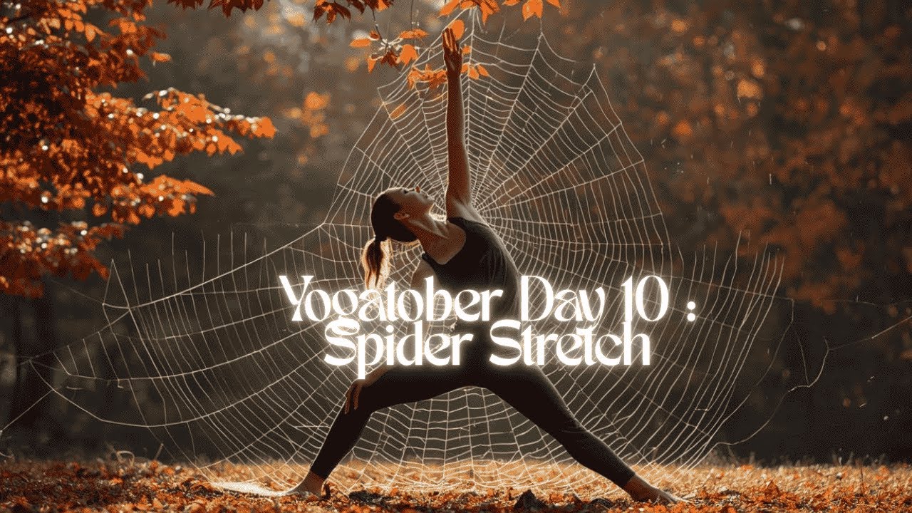 🕷️ Yogatober Day 10 | Spider Stretch – Creepy Crawly Flexibility 🍂