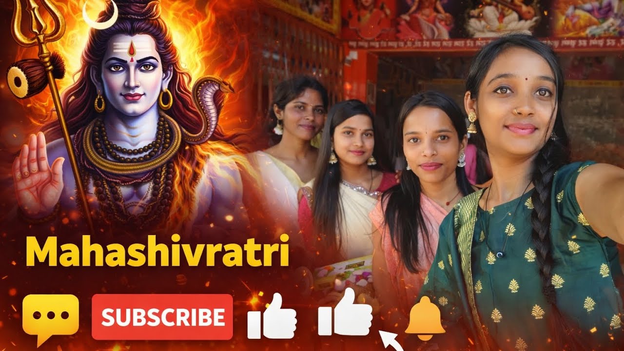 First mahashivratri with my friends 🩷 mandir darsan and festive vibes😊