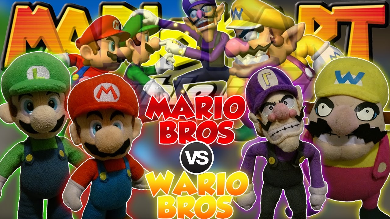 ABM: Марио и Луиджи против Варио и Валуиджи !! Mario Kart Double Dash!! ГОНКИ И БИТВЫ !! HD