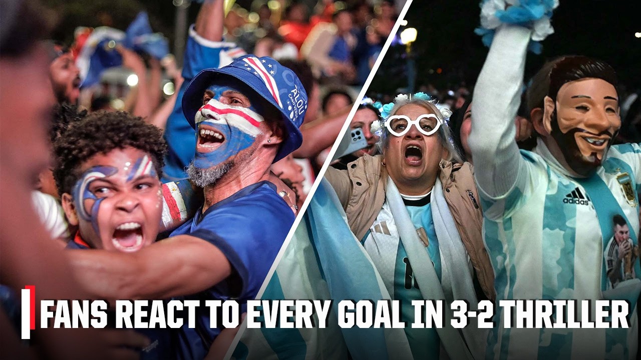 Fans in Argentina and Cape Verde react to EVERY GOAL in thrilling 3-2 World Cup clash | ESPN FC