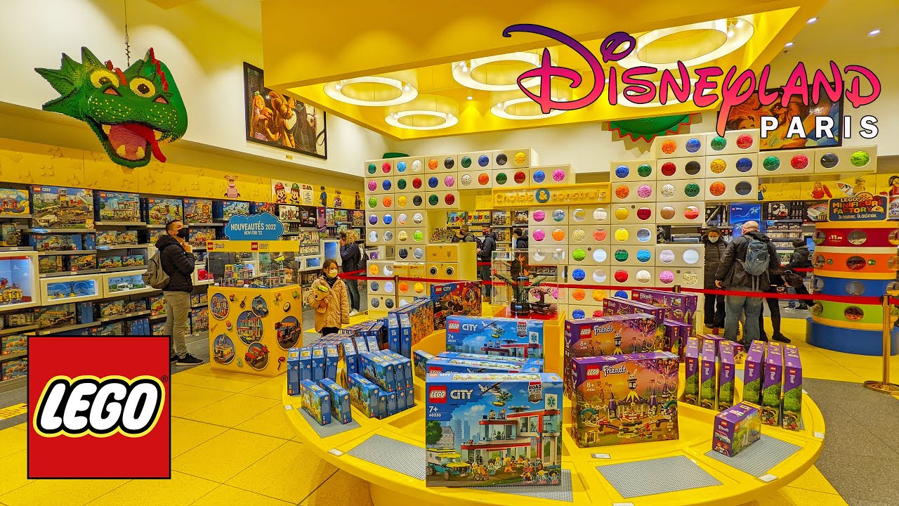 Full Tour of the Amazing  Lego Store in Disney Village, Disneyland Paris (April 2022) [4K]