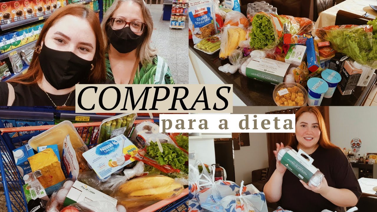 COMPRAS DE MERCADO PARA A DIETA | Amanda Paduan