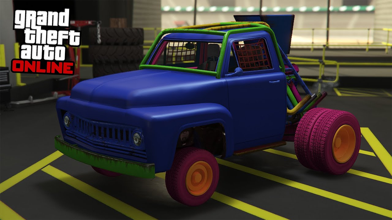 GTA 5 Online - Vapid Slamvan Nightmare (Ford F6 Stubby Bob) - DLC Vehicle Customization