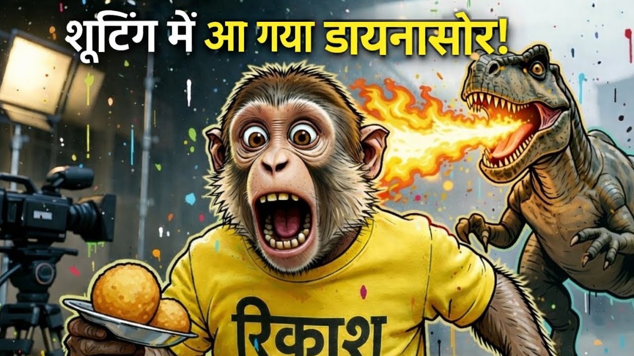 Gali Ka Bandar Bana Bollywood Star 😎 | Funny Monkey Video #trending