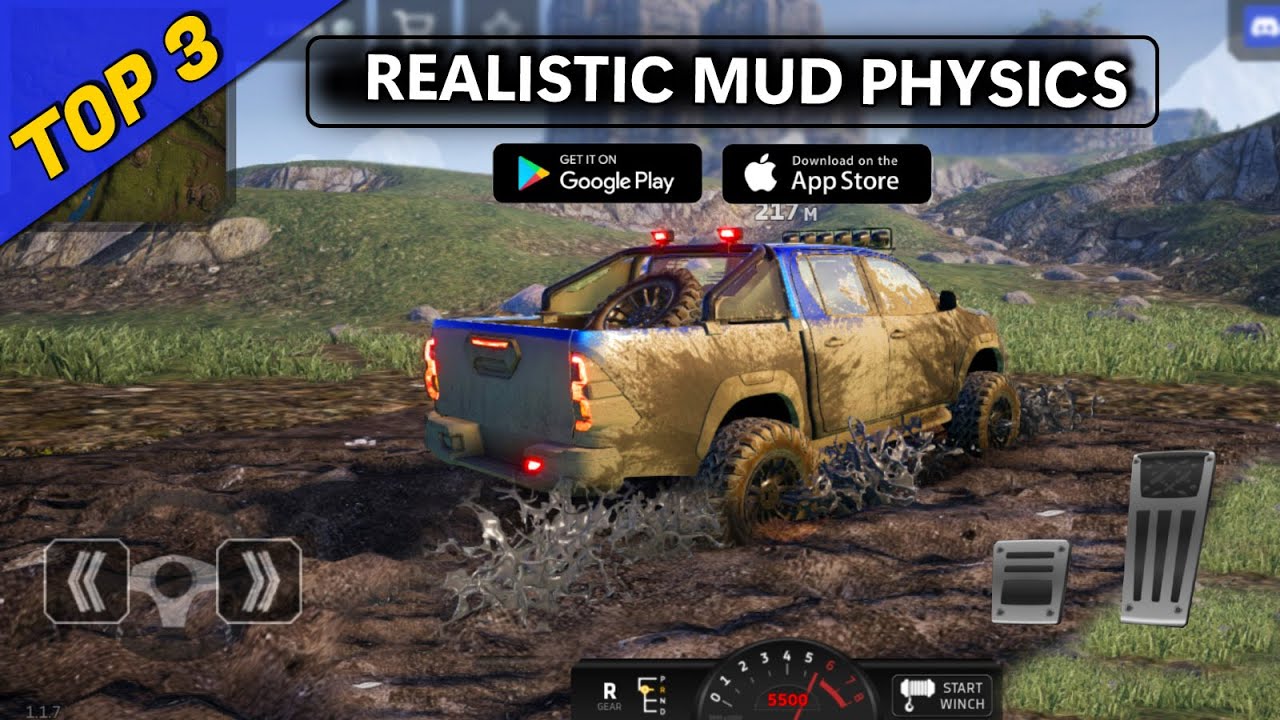 Top 3 Best Mobile Games with Realistic Mud Physics | Offroad Games Android and iOS