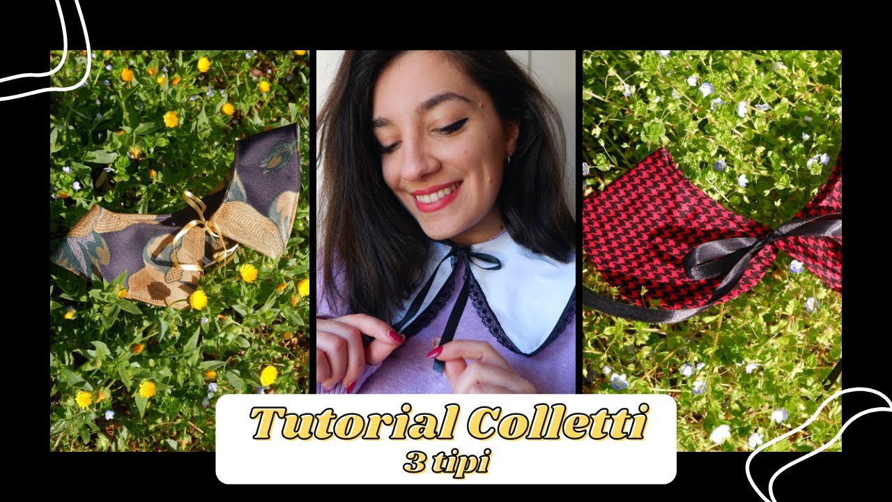 Tutorial Colletti Staccabili (how to make Peter Pan Collar) - #DIY come cucire un colletto