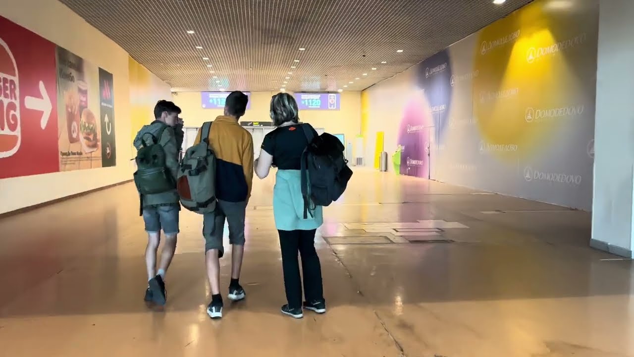 Airport Domodedovo Domestic Terminal Walking Tour July 2023 Moscow Russia