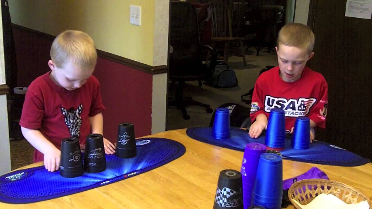 4 year old sport stacker: 