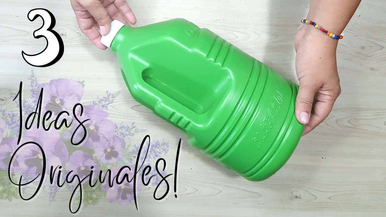 3 ORIGINALES IDEAS PARA LA CASA!!! CON GALONES DE PLASTICO, 3 CRAFT IDEAS