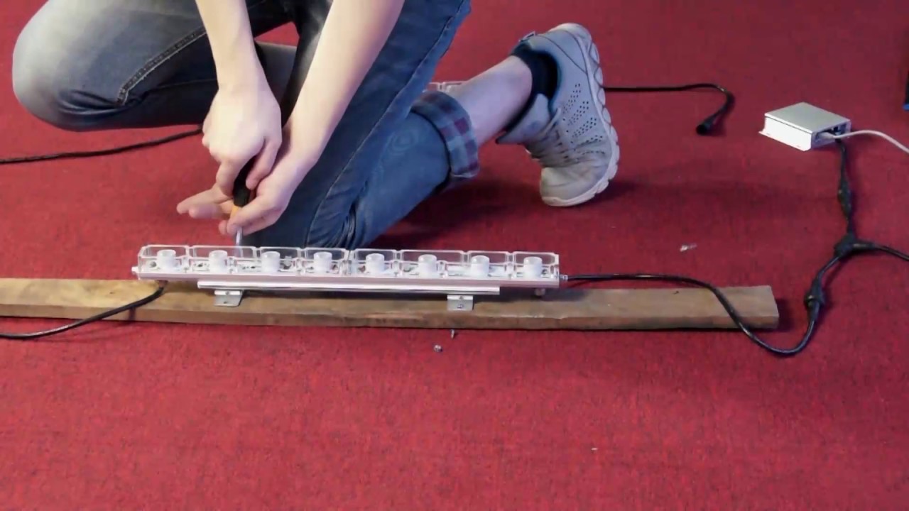 LED linear wall washer installation guidance
