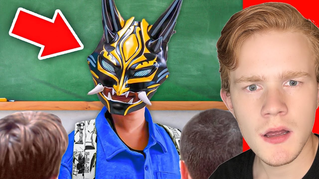 POJKE HAR MASK P&Aring; SIG I SKOLAN!?