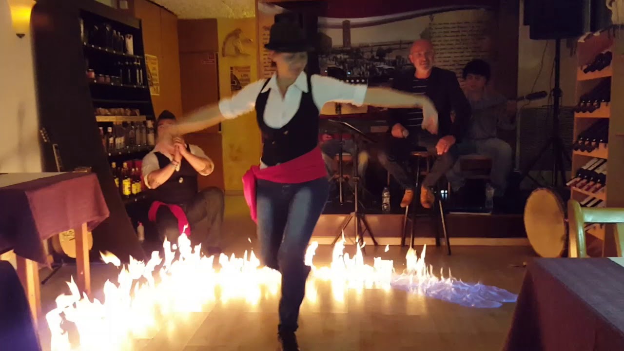 Agalma Greek restaurant, Rhodes. Live Greek music and dance