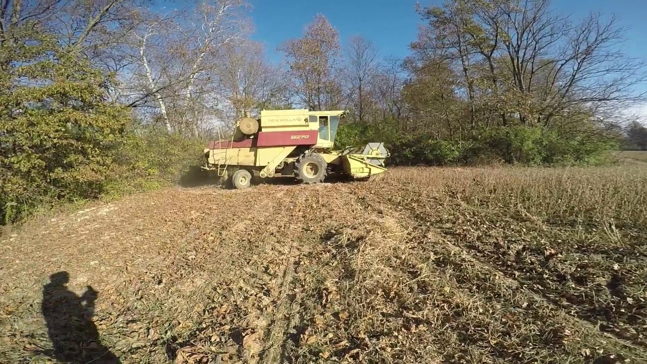 New Holland TR.70 Combining Soybeans