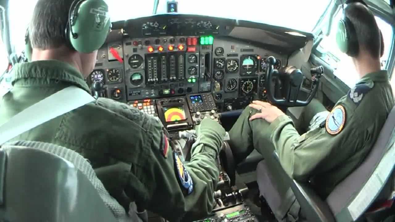 NATO Boeing 707 flight from Preveza to Geilenkirchen - full HD cockpit video 43 min.