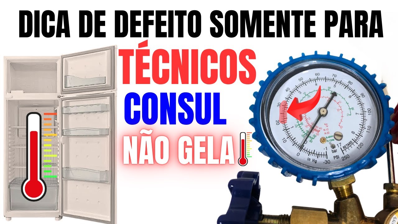 Geladeira Consul CRD36 Não Gela Parte de Baixo